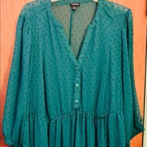 Torrid Size 3 (18-20) Emerald Skater Dress